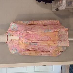 Ladies 2 piece Pink Paisley Tunic